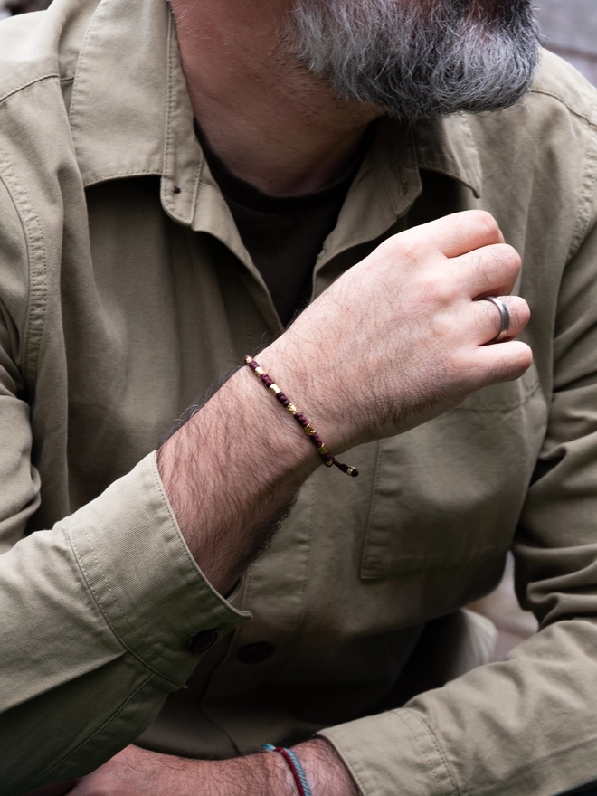 red cord bracelet for men