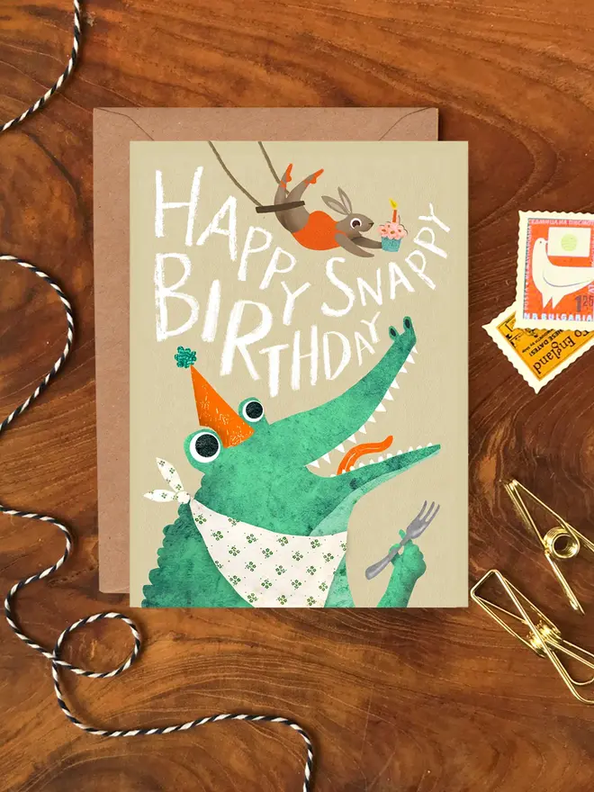 circus animals birthday cards pack of 6