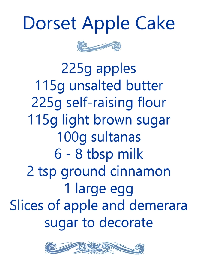 Dorset Apple Cake recipe tag