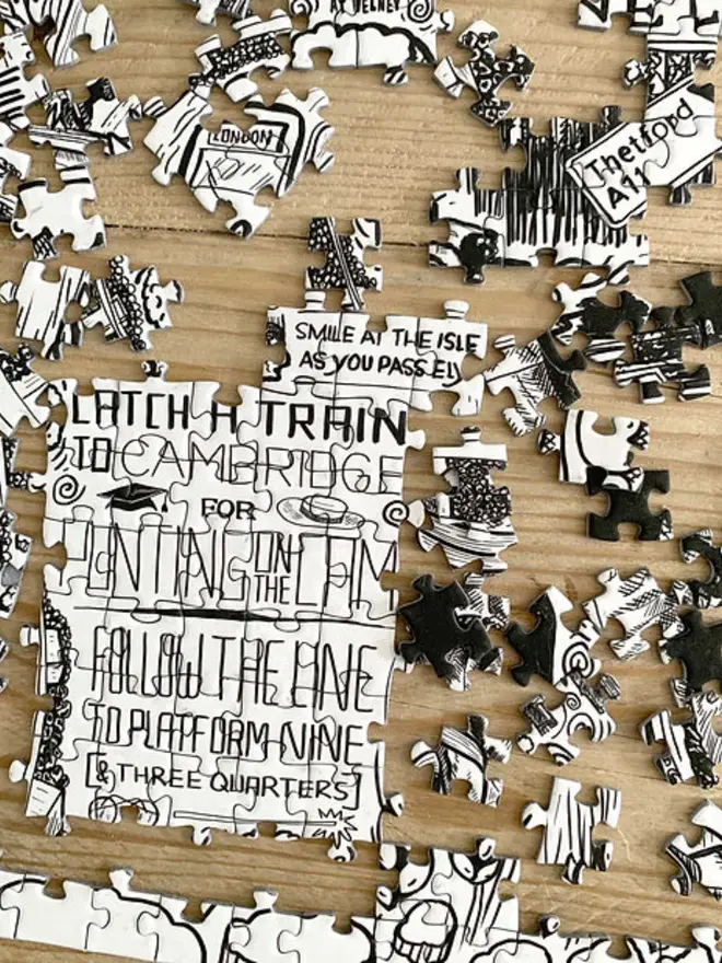 Norfolk Jigsaw Puzzle - 1000 Pieces Process 5