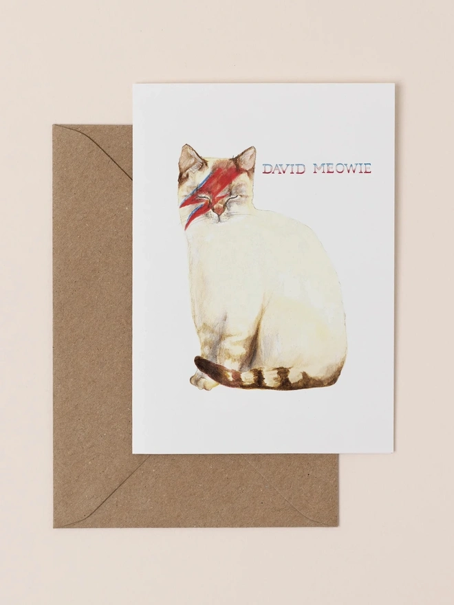 'David Meowie' Card