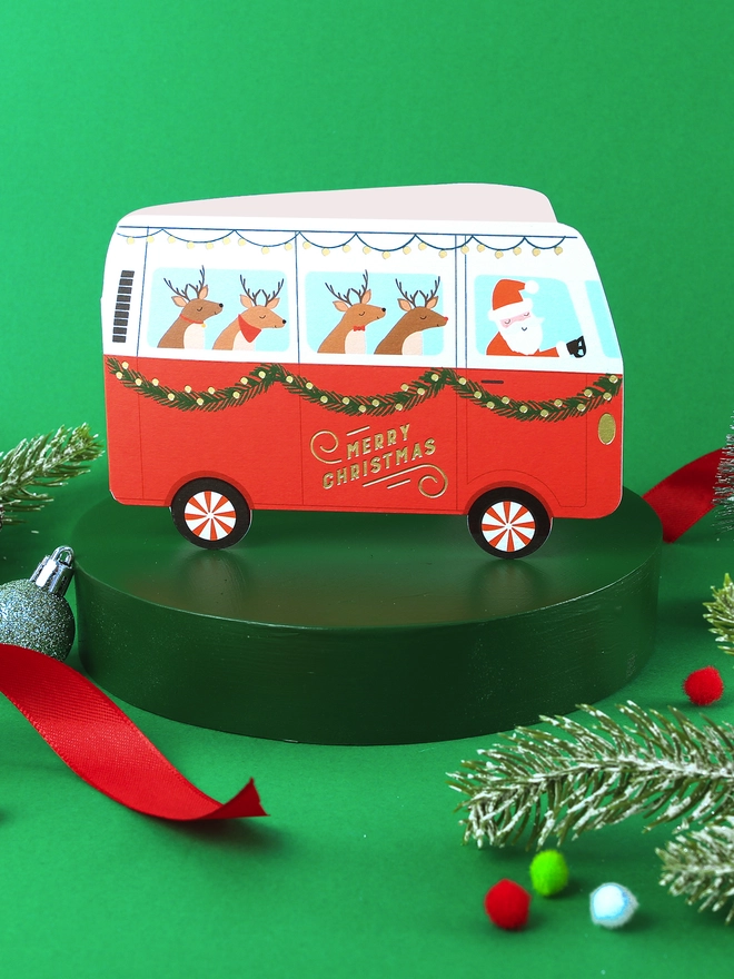 Christmas Camper Van Holiday Card