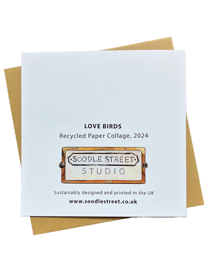 Love Birds Card Reverse