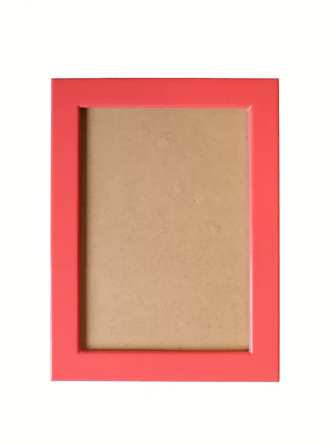 raspberry lacquered frame