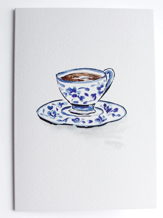 Cup of Tea Thinking of You Card