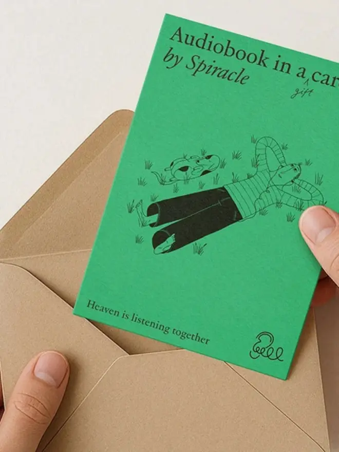 Heaven Choose Your Own Audiobook In A Card, in an envelope. 