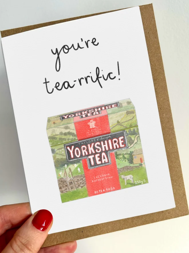 yorkshire tea greeting card