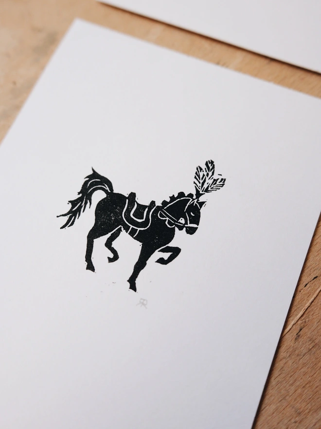 circus horse tiny lino