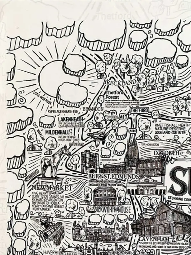 Suffolk Jigsaw Puzzle - 1000 Pieces Top Left