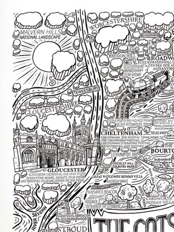 Cotswolds Poster Wall Art Print Zoom 5