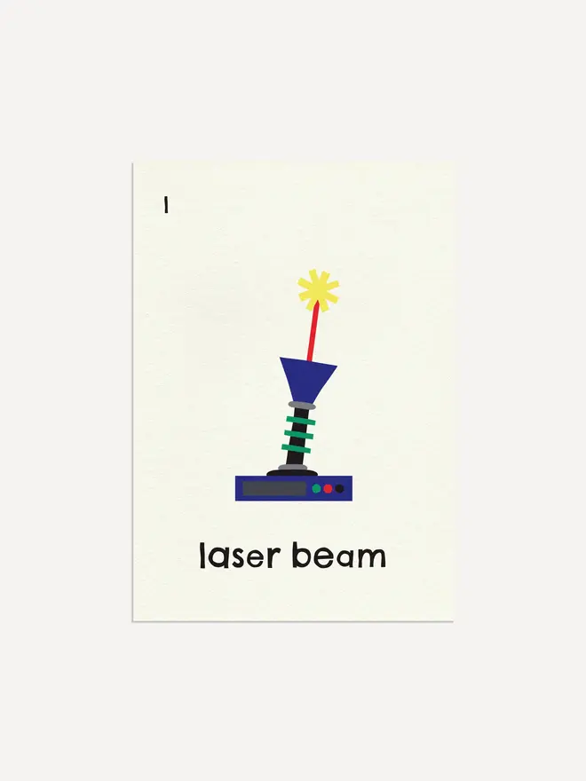 'Laser Beam' Print