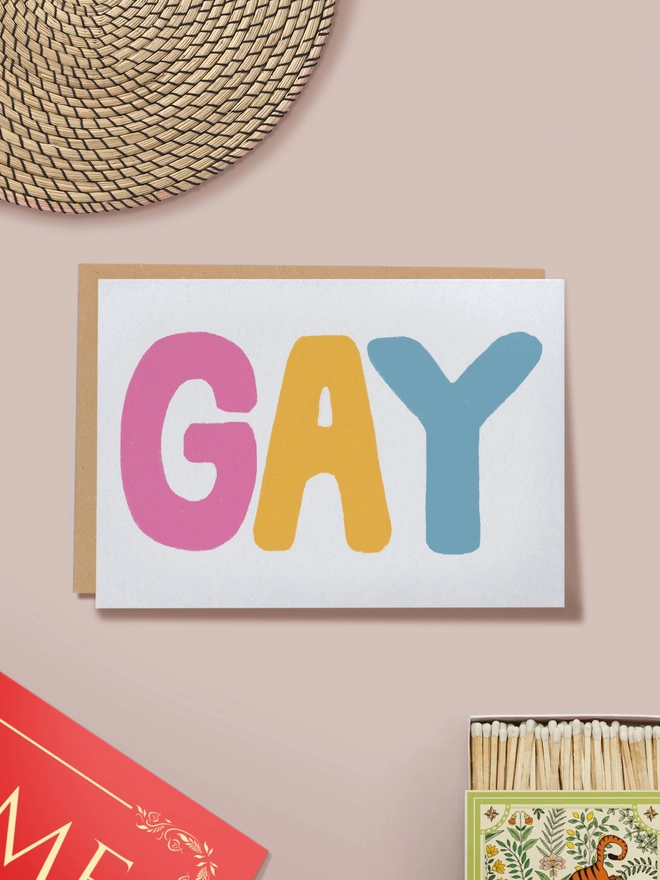 GAY pride greeting card