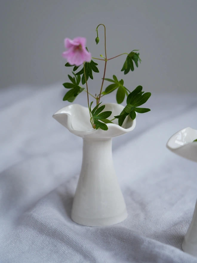 porcelain candleholders bud vases