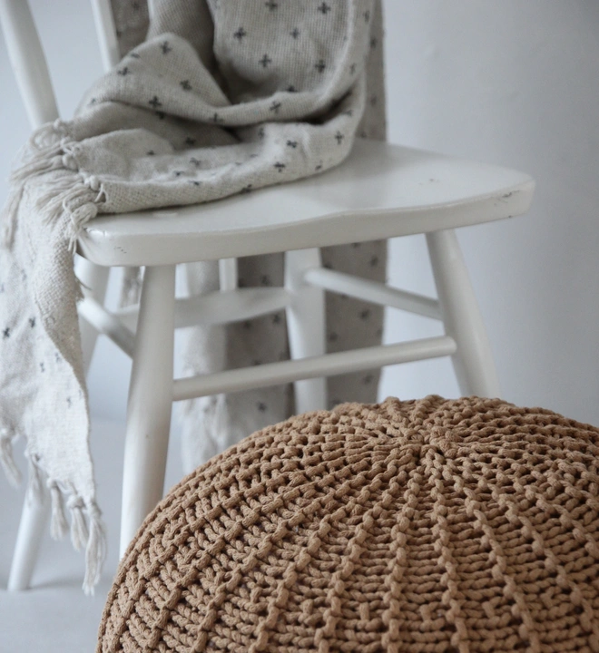 toffee medium pouffe