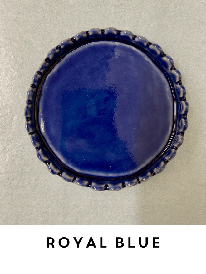 Scalloped Edge Ceramic Coasters