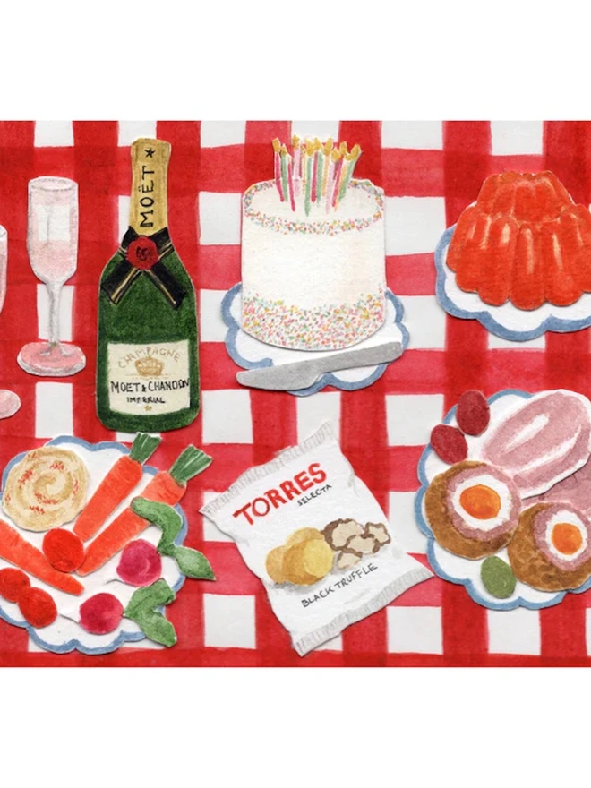 Platty Jubes Greetings Card