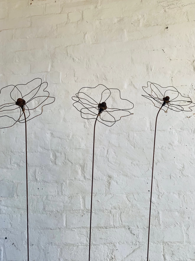 Wire poppy flower