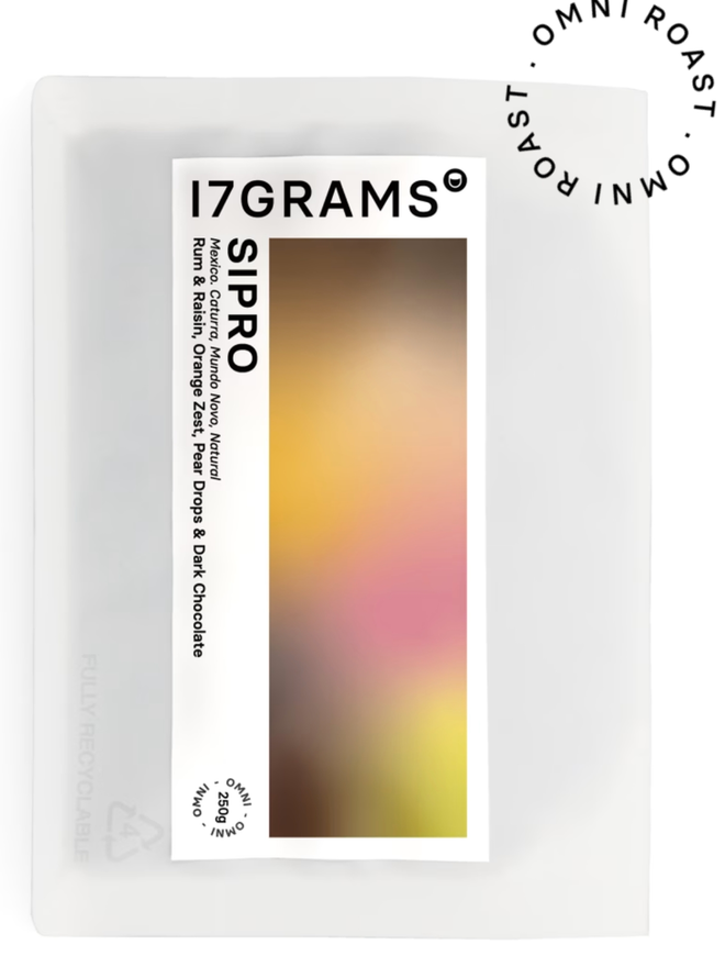 Sipro. A bag of coffee.