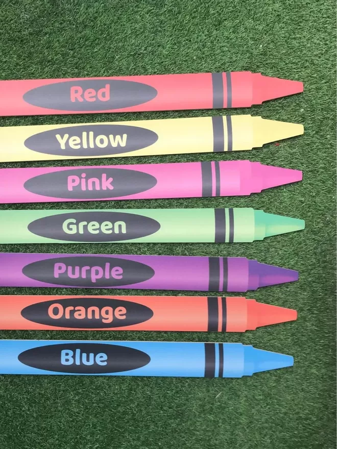 Giant Crayon 2D Prop Decoration - Holly & Co