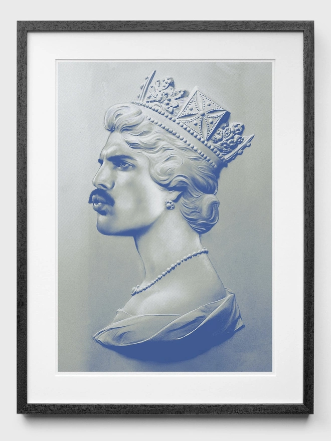 Freddie XL Blue - Black Frame