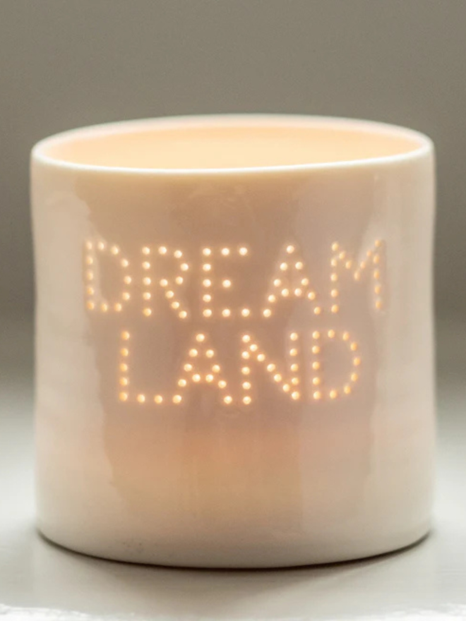 dream land mini porcelain tealight holder