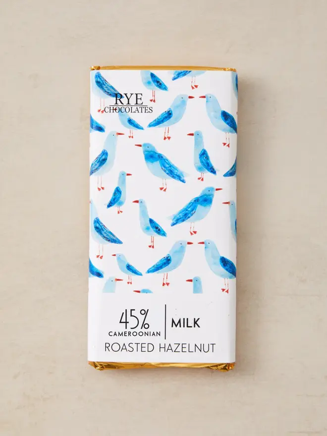 Roasted Hazelnut Milk Chocolate Bar - 45% Cameroonian