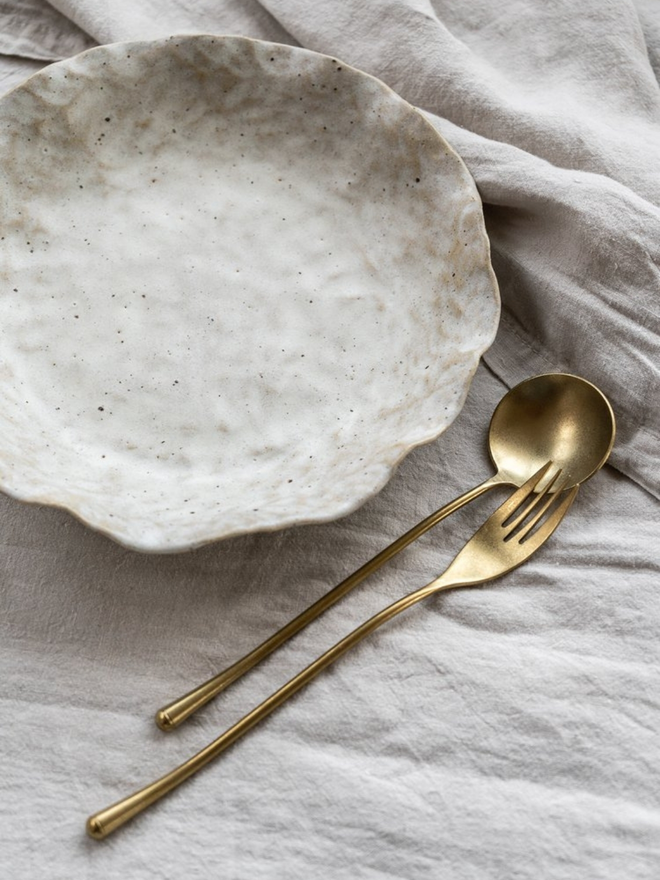Stoneware pasta bowls