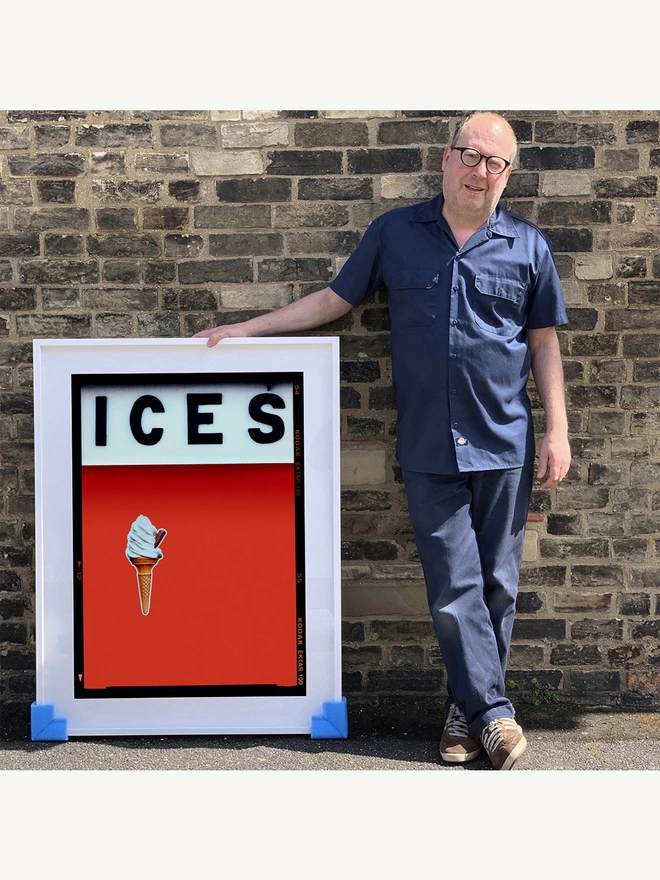 Ices Red large framed in white