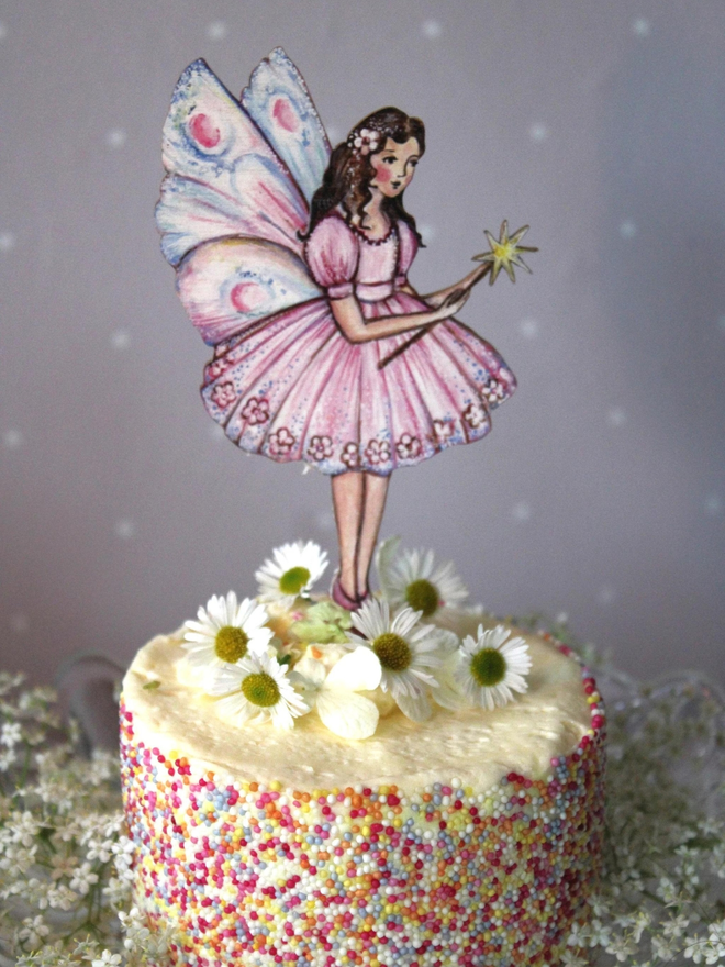 Fairy Magic - Wooden Cake Topper