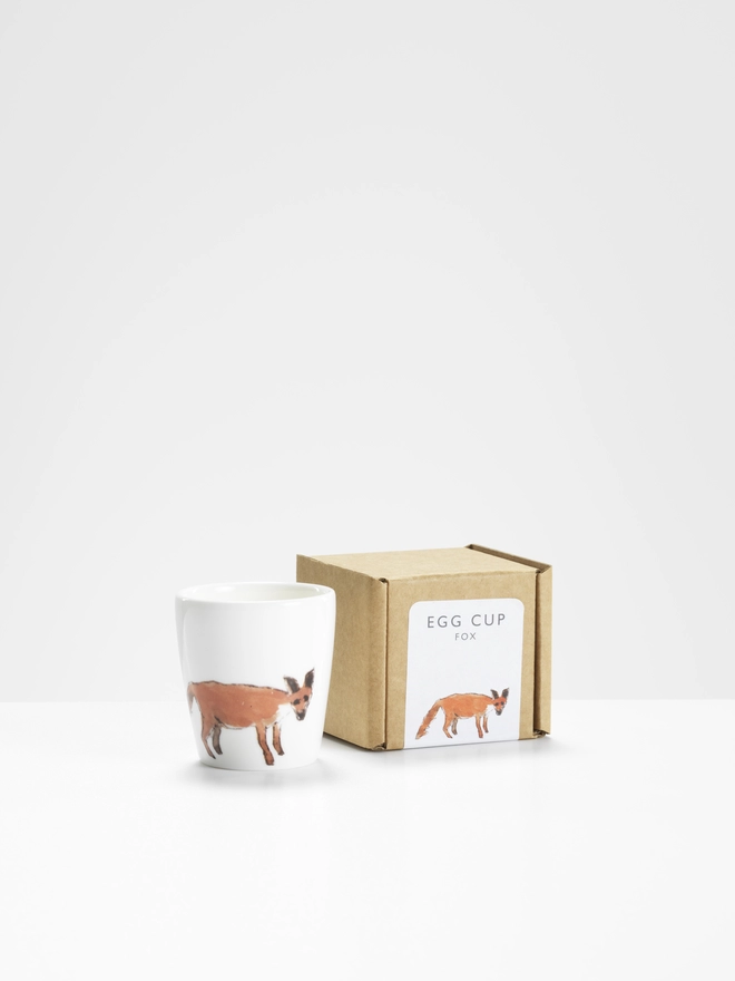 Photo Fox egg cup and box