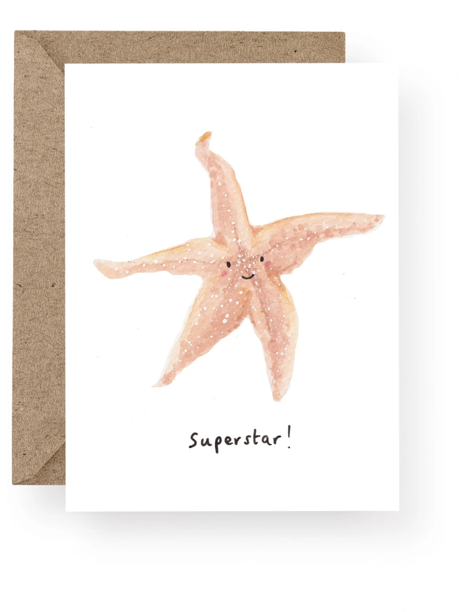 Superstar Starfish Card 