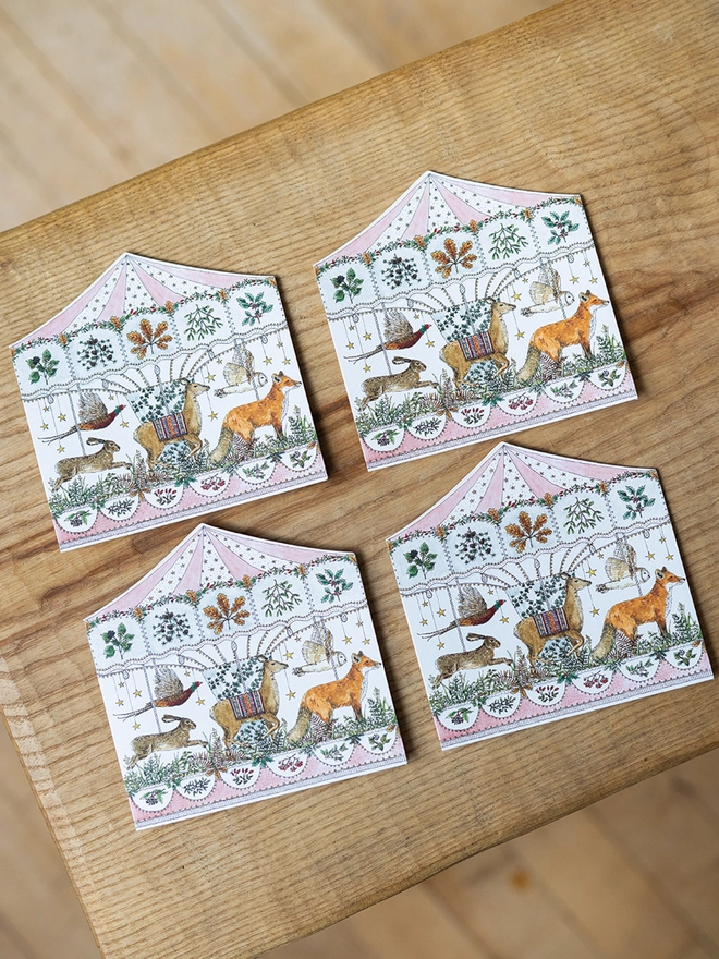woodland carousel card