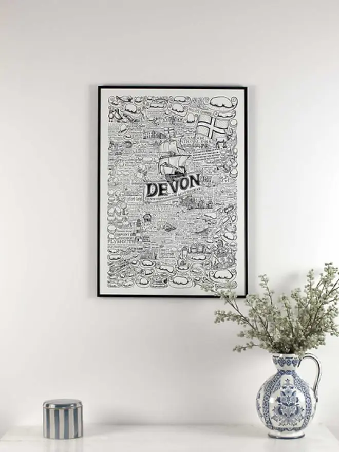 Devon Poster Wall Art Prime A2