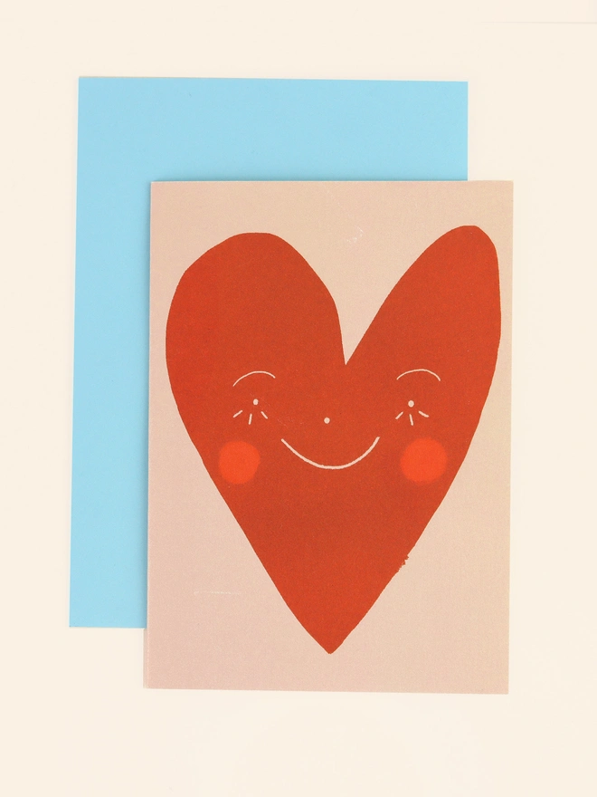 Wonky Heart Love Card