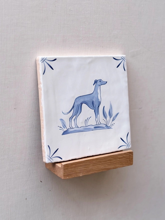 Decorum tiles bespoke whippet  Holly&Co 