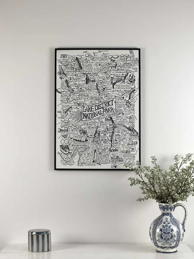 Lake District Poster Wall Art A2