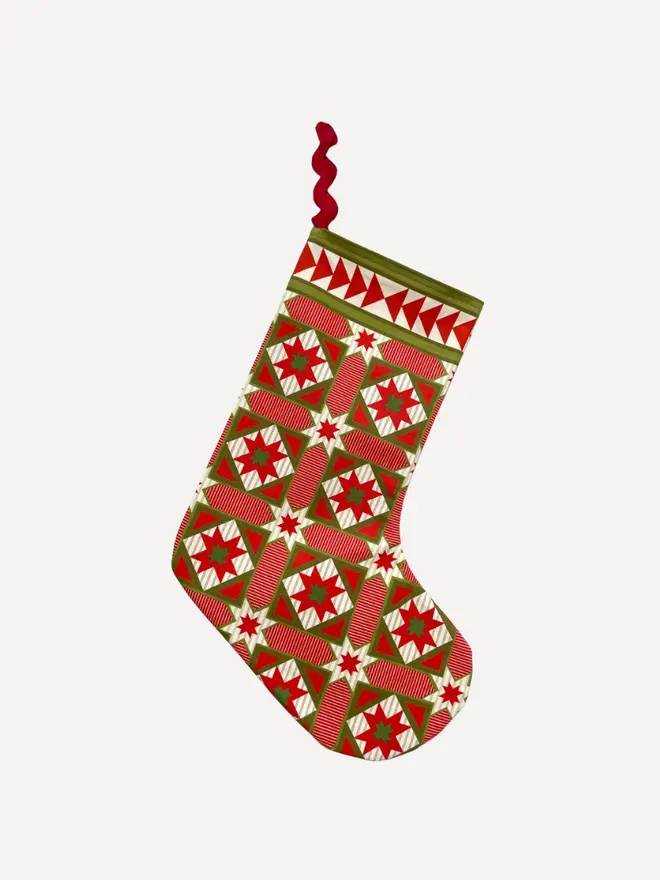 Gretel Organic Printed Stocking, against a white background. 