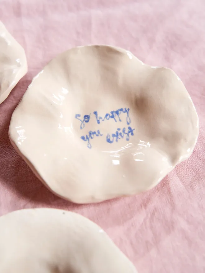 So happy you exist ceramic plate wall art