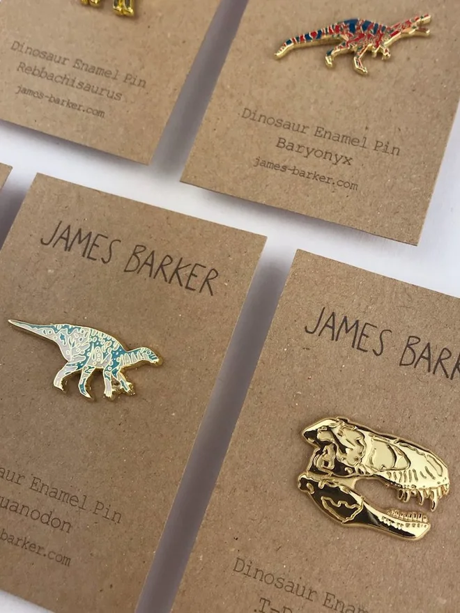 Iguanodon Dinosaur Enamel Pin Badge