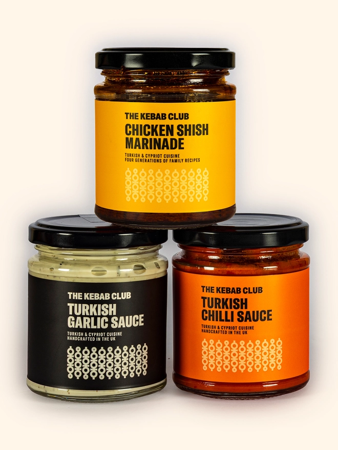 set of 3 turkish sauces 
