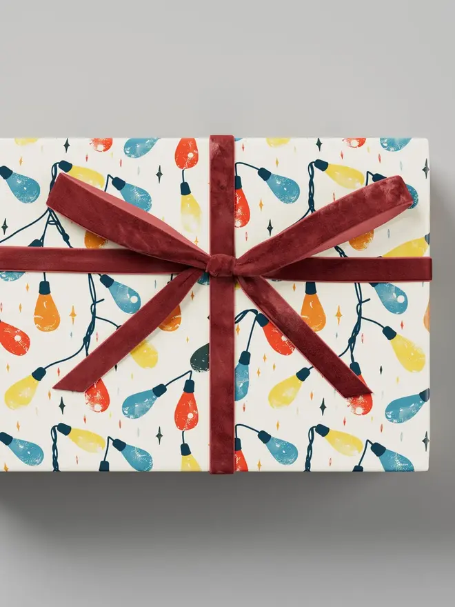 Christmas Lights Wrapping Paper