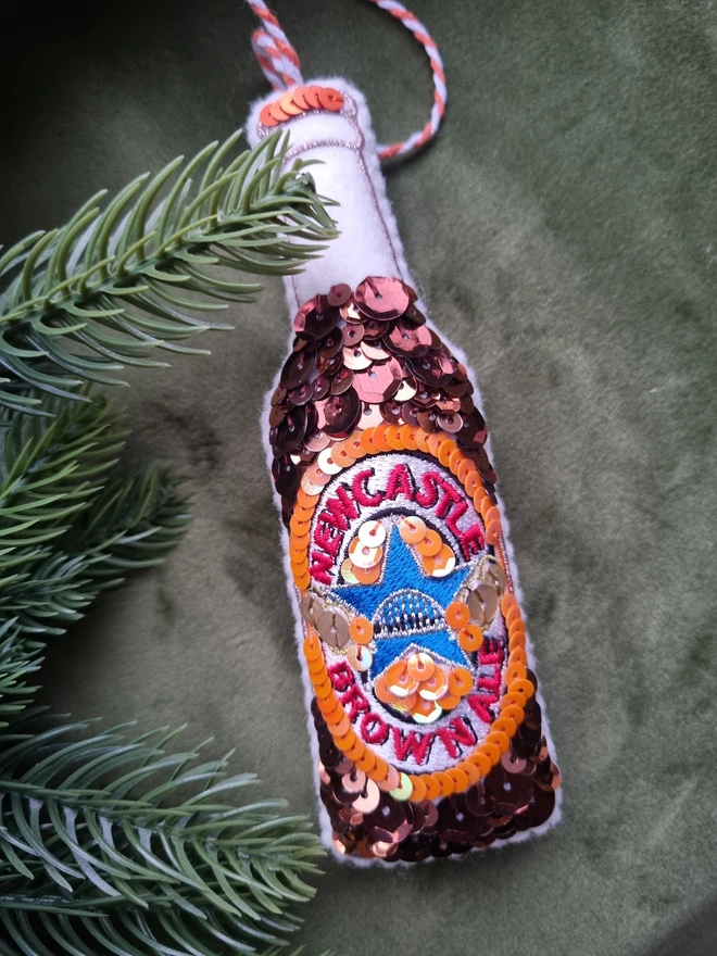 Brown Ale Hanging Ornament