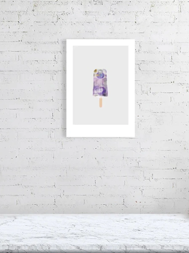 New Twenty Pound Note Ice Lolly Giclée Print
