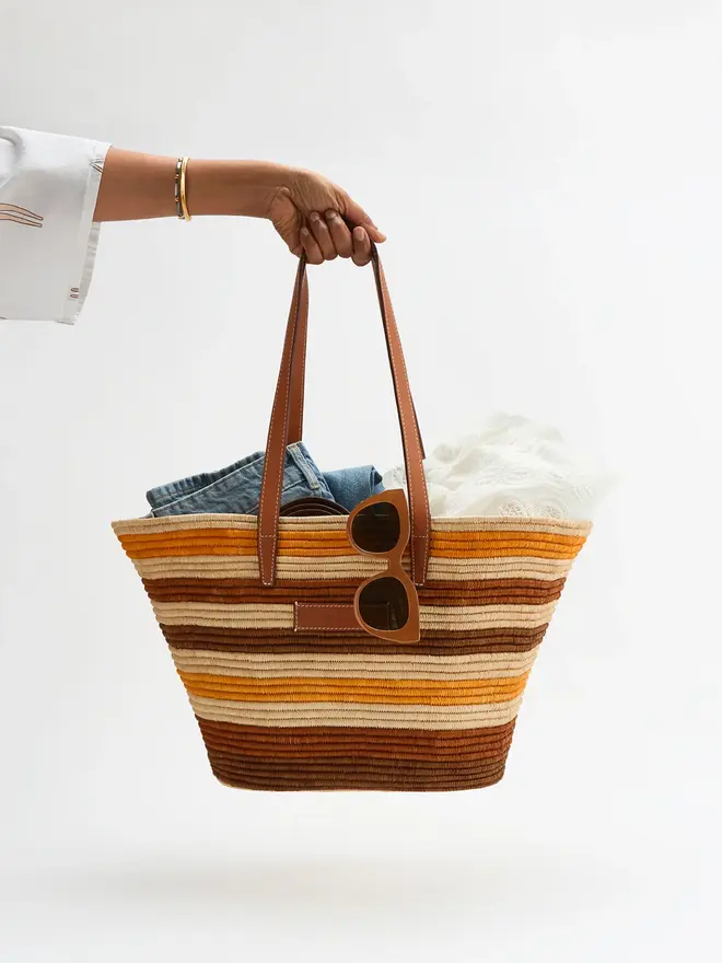 Paloma Palm Leaf Basket