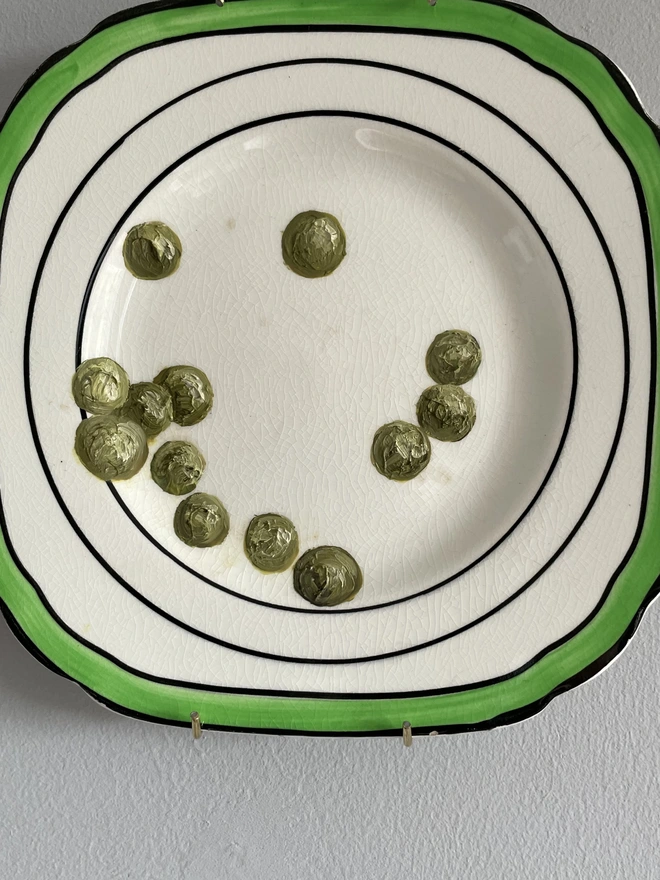 peas on plate