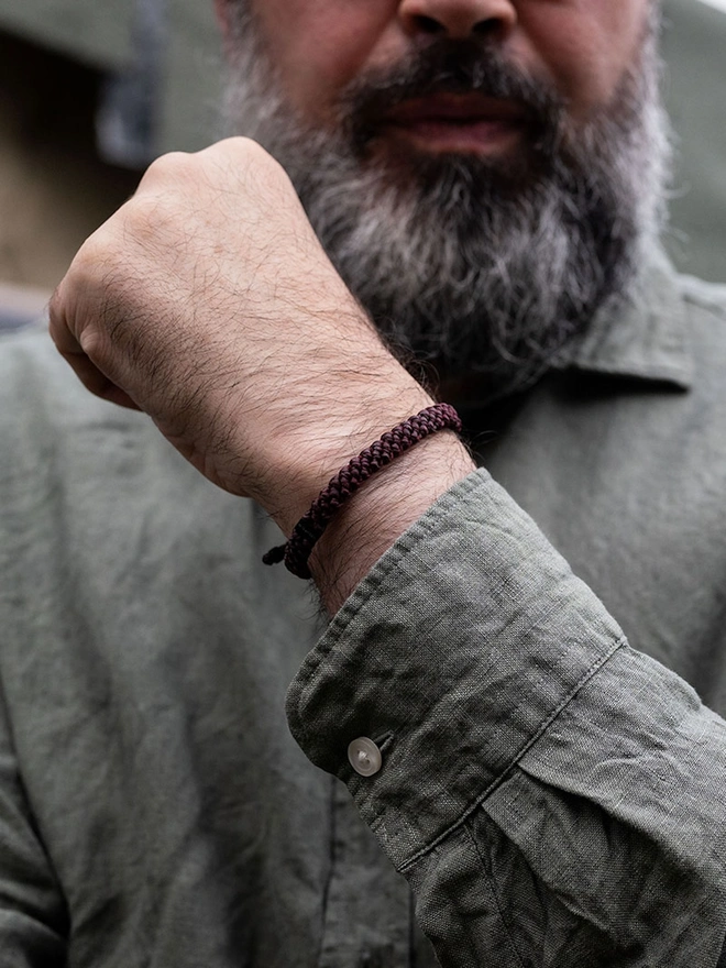 men rope bracelet