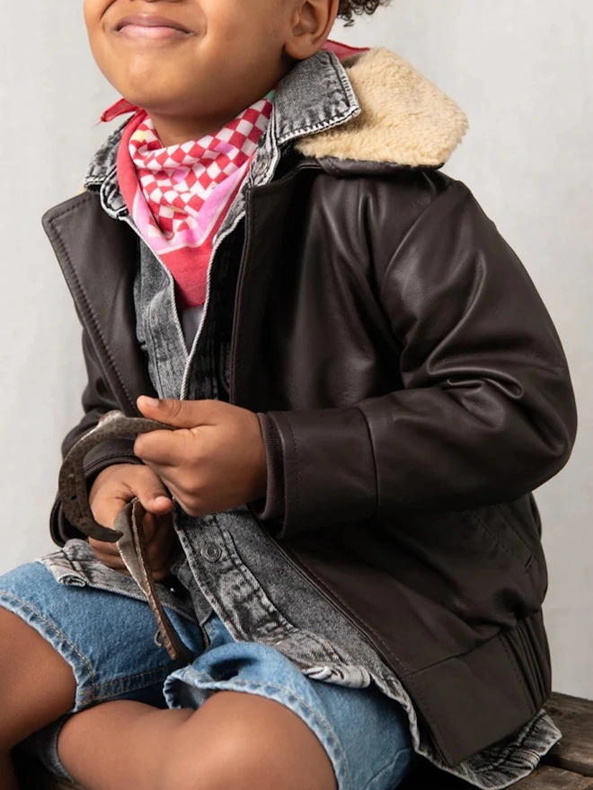 'Hold Ya Horses' Leather Jacket