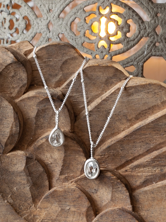 White Topaz Necklace 