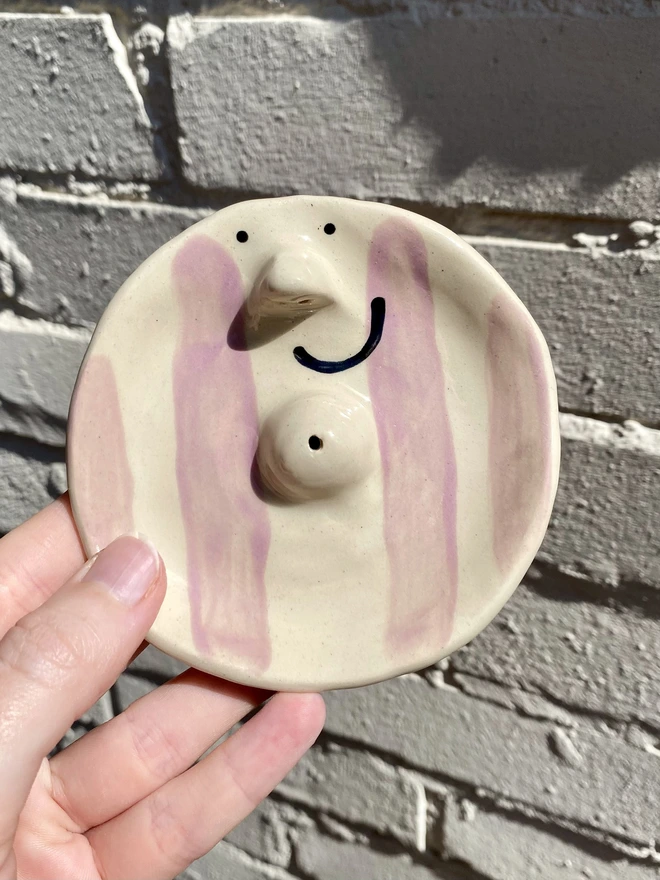 lavender incense dish