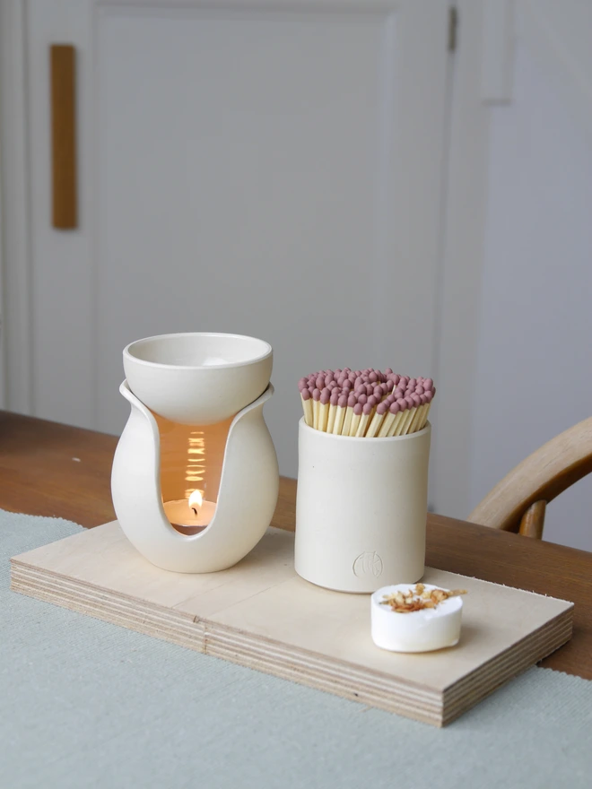 White Ceramic Oil Burner